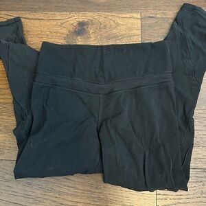 Mesh detail black athleta leggings